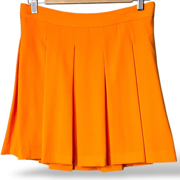 ARITZIA BABATON Pleated Tennis / Schoolgirl Skirt Side Zipper Unlined Sz 8 - Picture 3 of 10